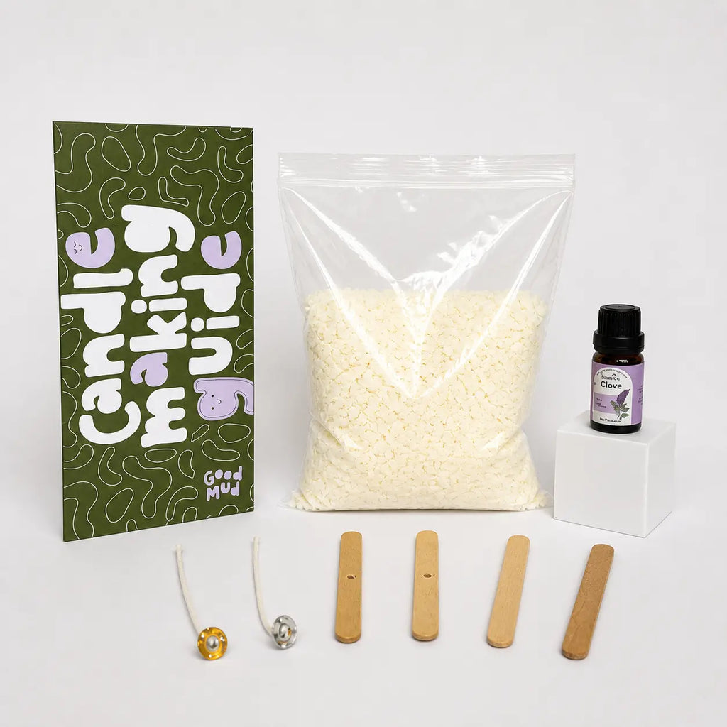 Good Mud candle making kit add-on clove