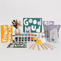 Good Mud flower vase kit with natural dried flowers and classic paint colours