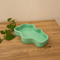 Air dry clay tray used as home decor on table